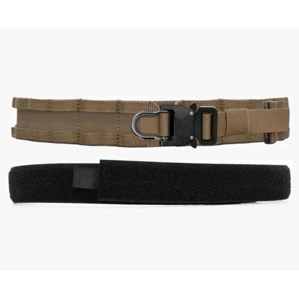 TEGRIS Battle Gun Belt Navy SEAL Tactical Heavy Duty Molle Gear Combat Equip Tan